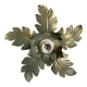 Metal flower sconce