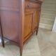 Louis XVI-style sideboard - 1 drawer - fluted legs - mahogany - solid wood
