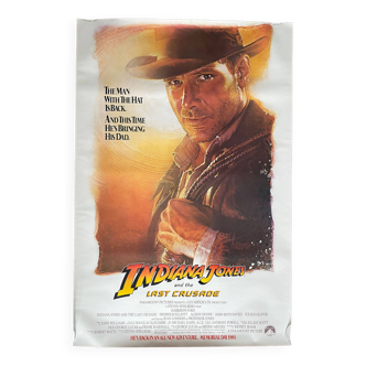 Affiche cinéma originale "Indiana Jones et la dernière croisade" Harrison Ford 69x102cm 1989