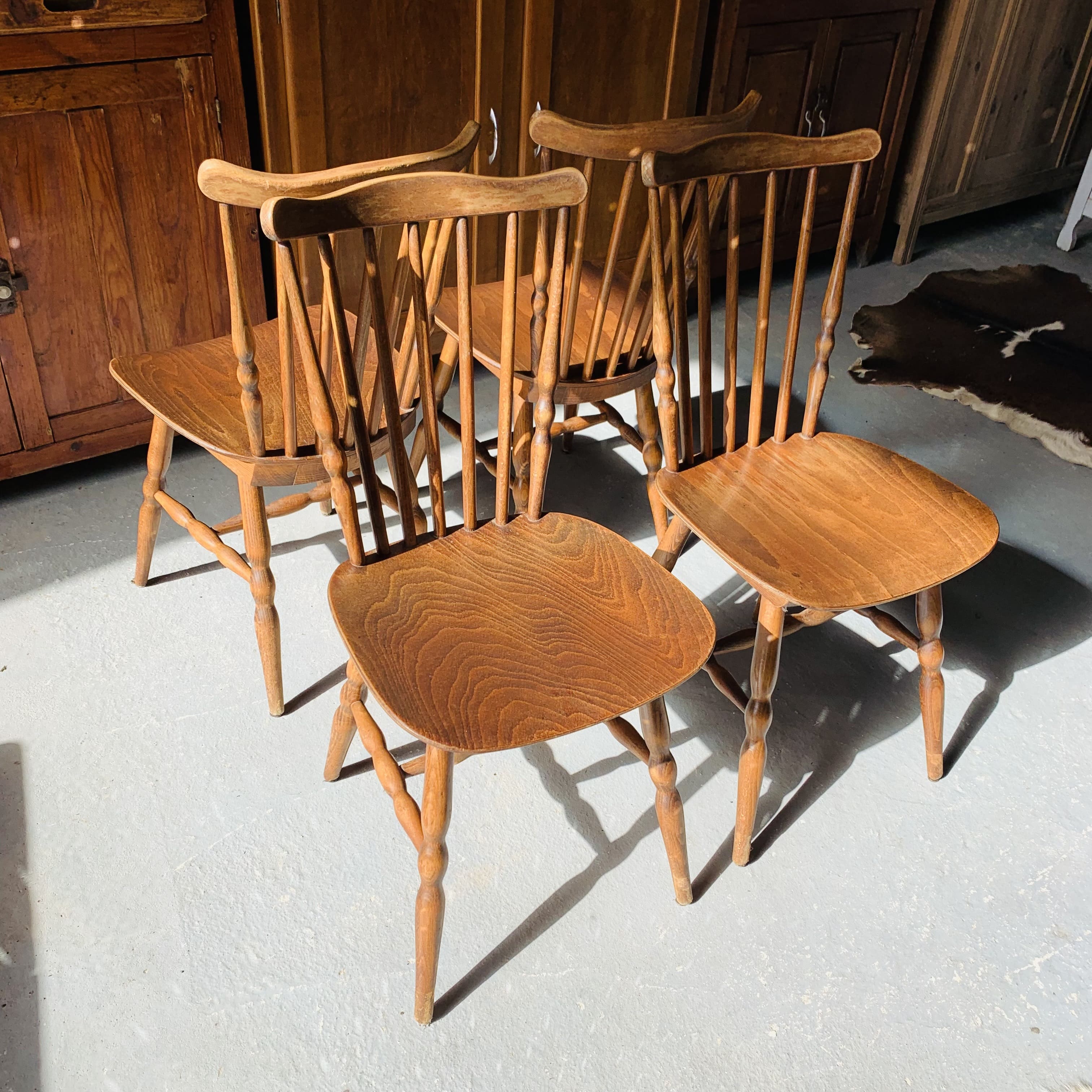 Set of 4 Baumann bistro chairs, Tacoma model