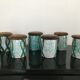 6 vallauris ceramic pots