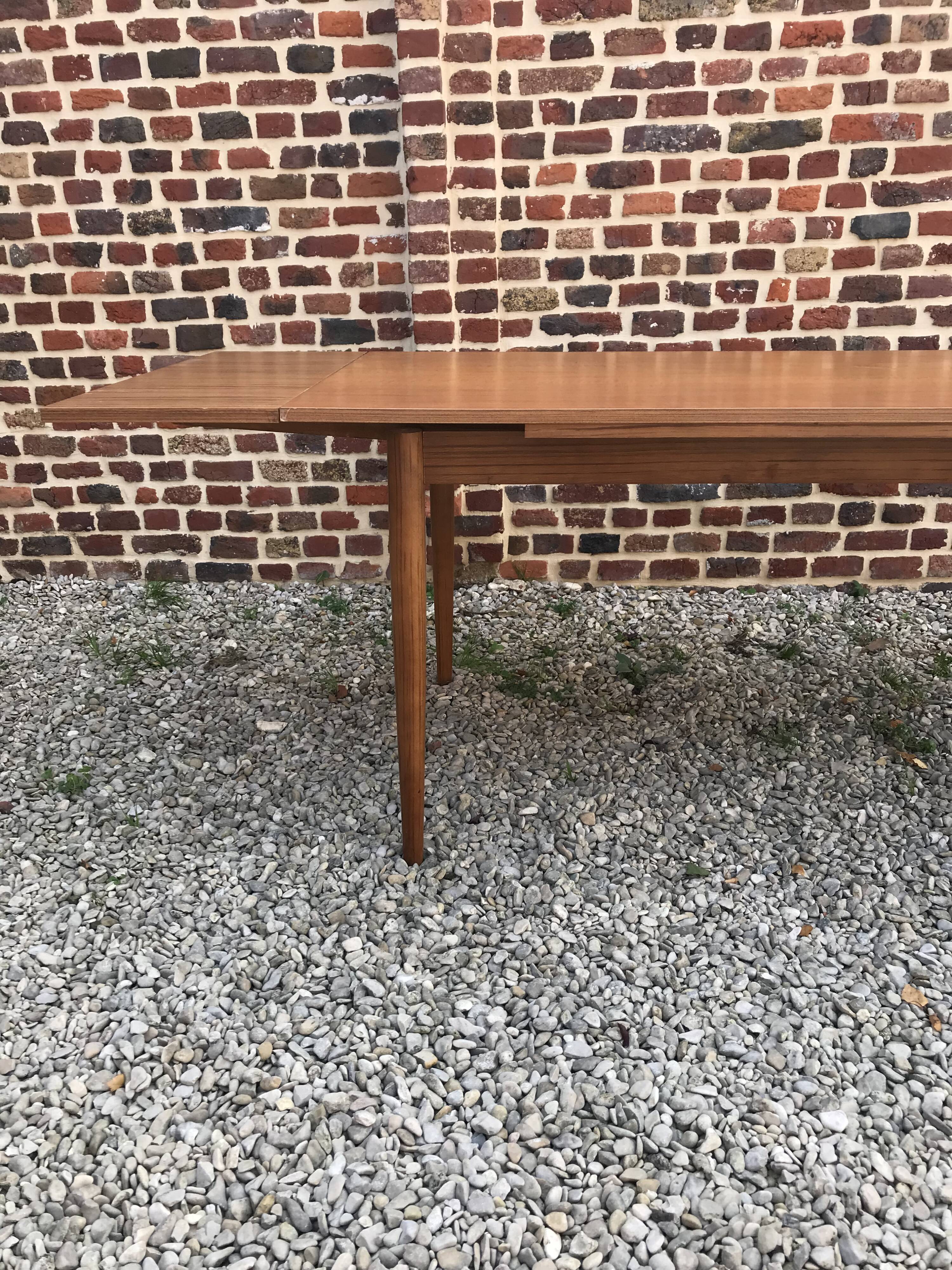 Scandinavian design teak dining table