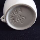 Six sarreguemines cups and saucers, obernai model