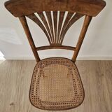 Vintage Thonet chair, wood and caning, no. 221.