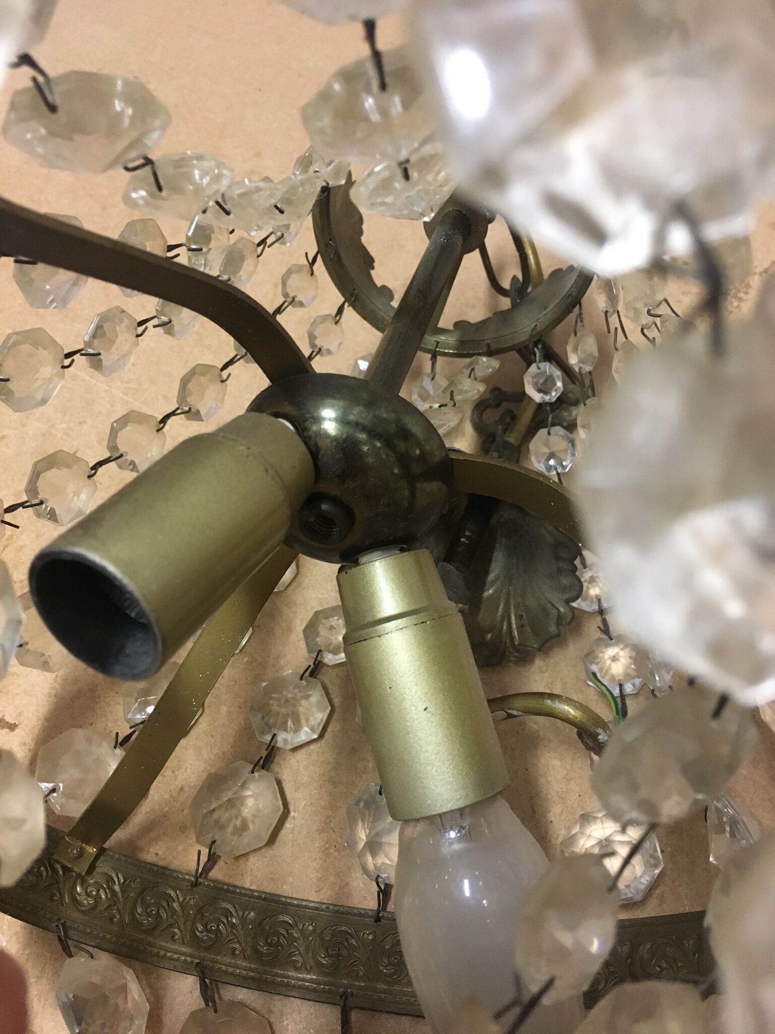 Balloon chandelier with stamps