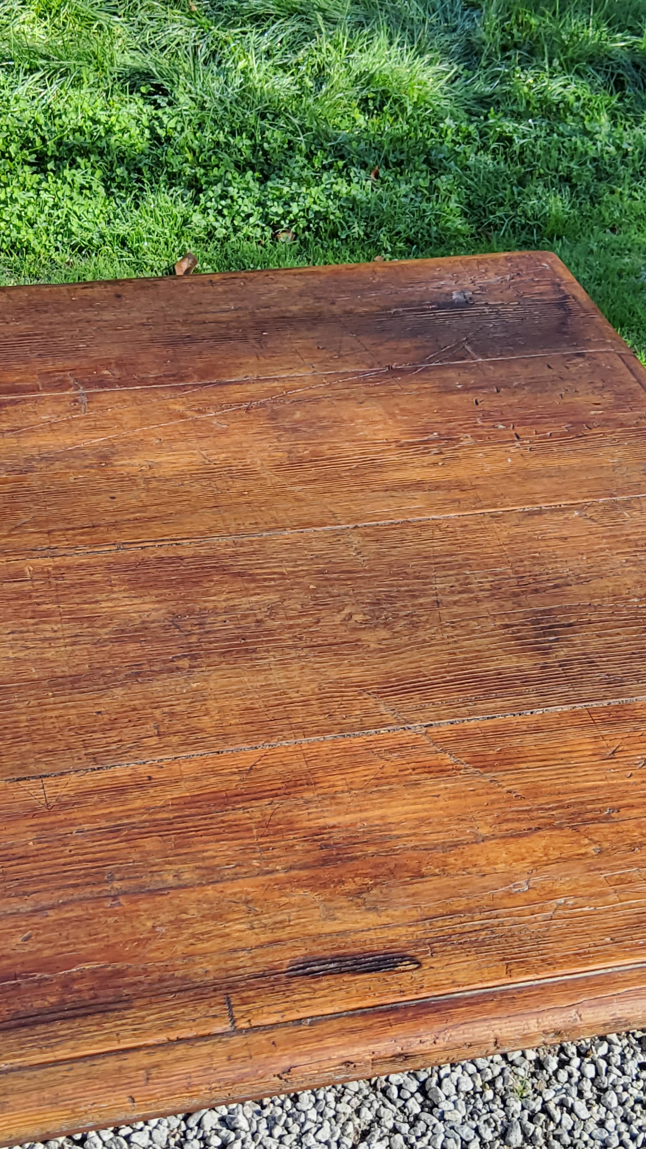 Farmhouse table late 19th early 20th century 200cm
