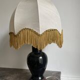 Black ceramic table lamp