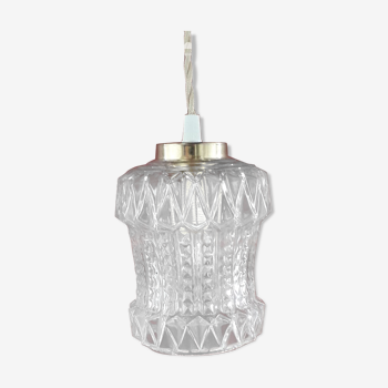 Vintage glass hand lamp