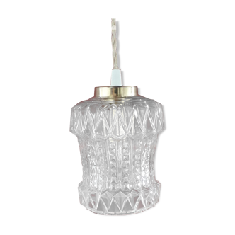 Vintage glass hand lamp