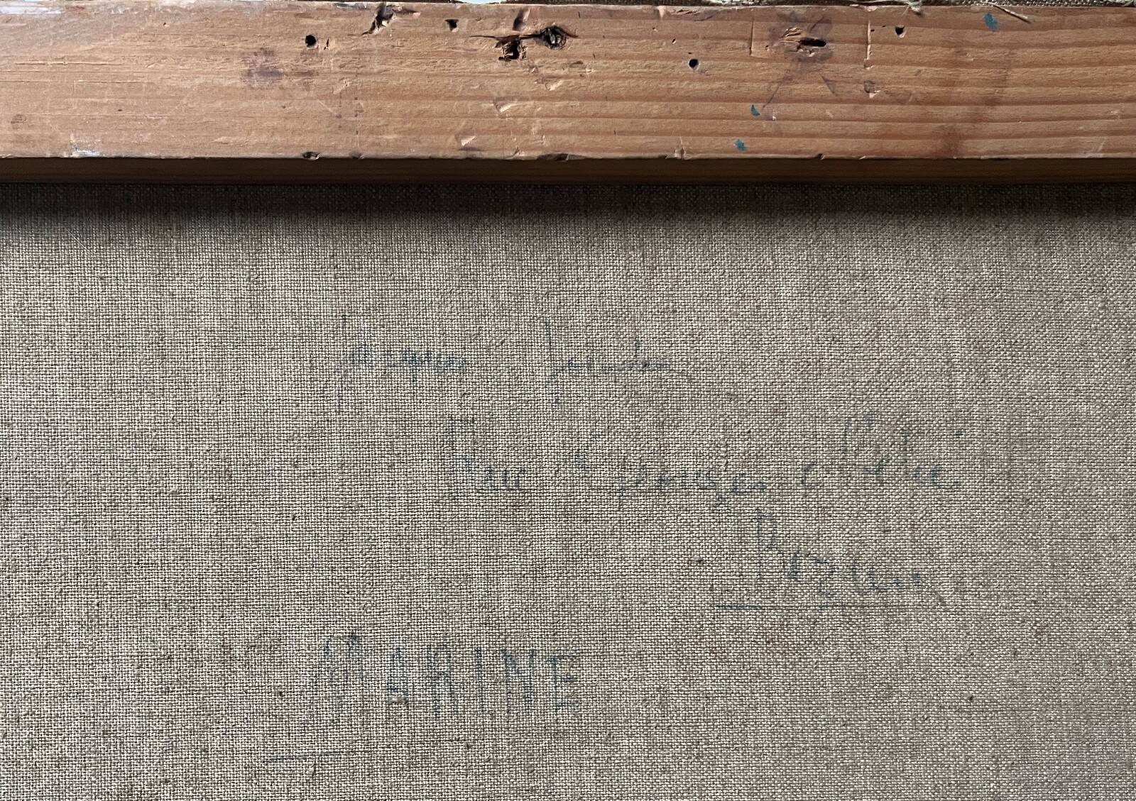 Tableau HST "Marine - rough sea" signed Jacques Jourdan