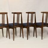 Set of 4 chairs from the 60s/70s, M. Zieliński type 200/100B. Ref Macha