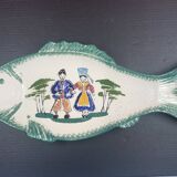 Grand plat poisson Faience de Pornic MBFA