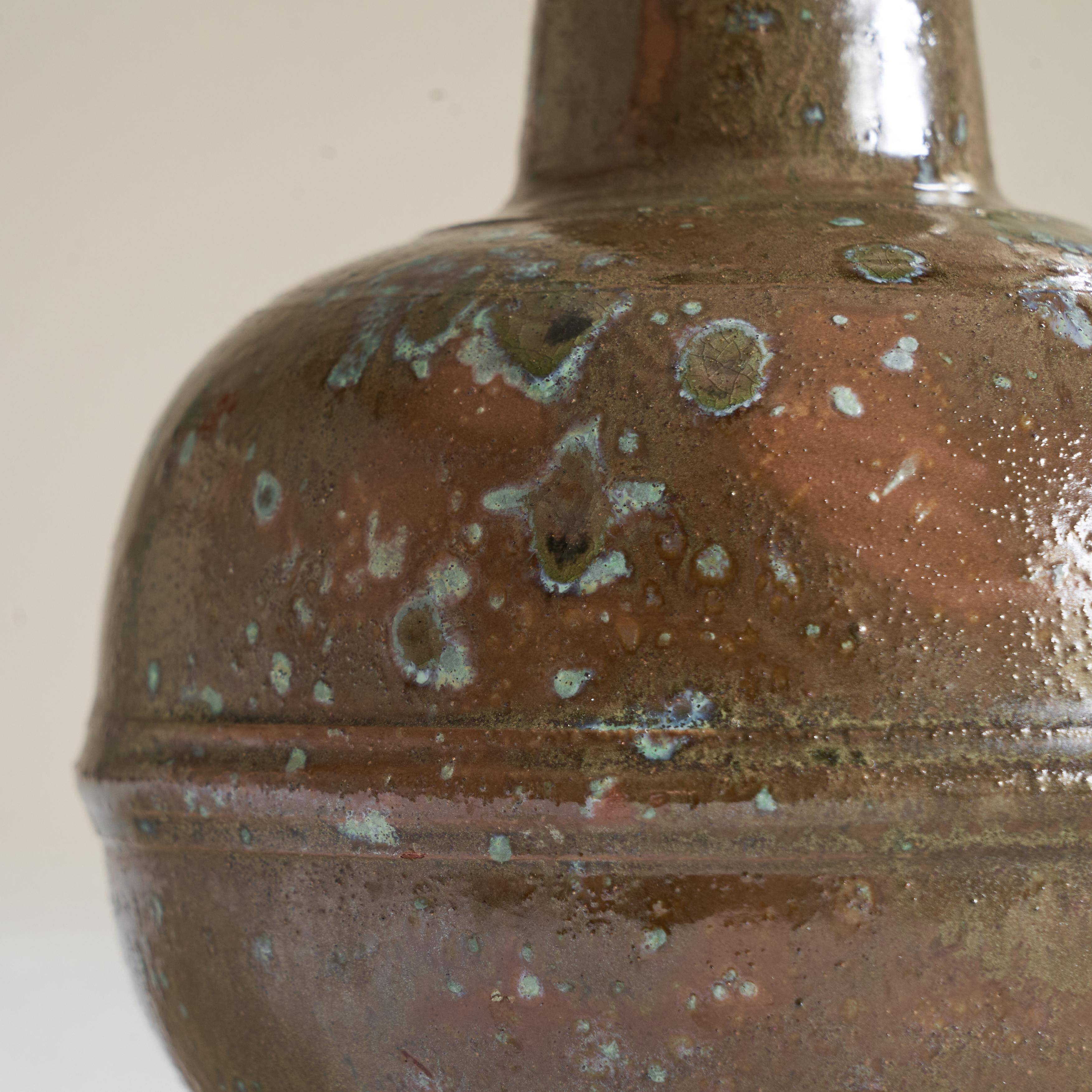 Glazed stoneware vase from the 1930s
