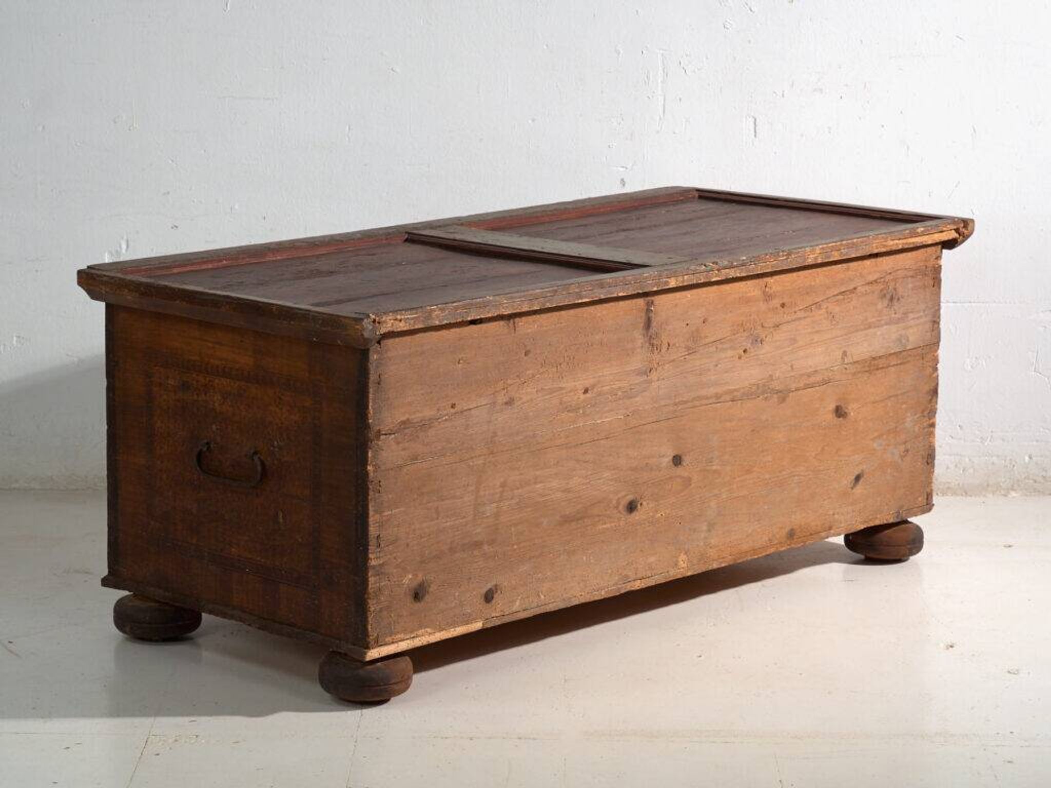 Antique polychrome wedding chest – Central Europe, circa 1850