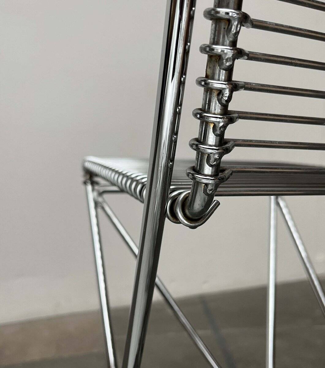 Tabouret de cuisine Postmoderne allemand Kreuzschwinger par Till Behrens pour Meyer Stahlmöbel, années 1980