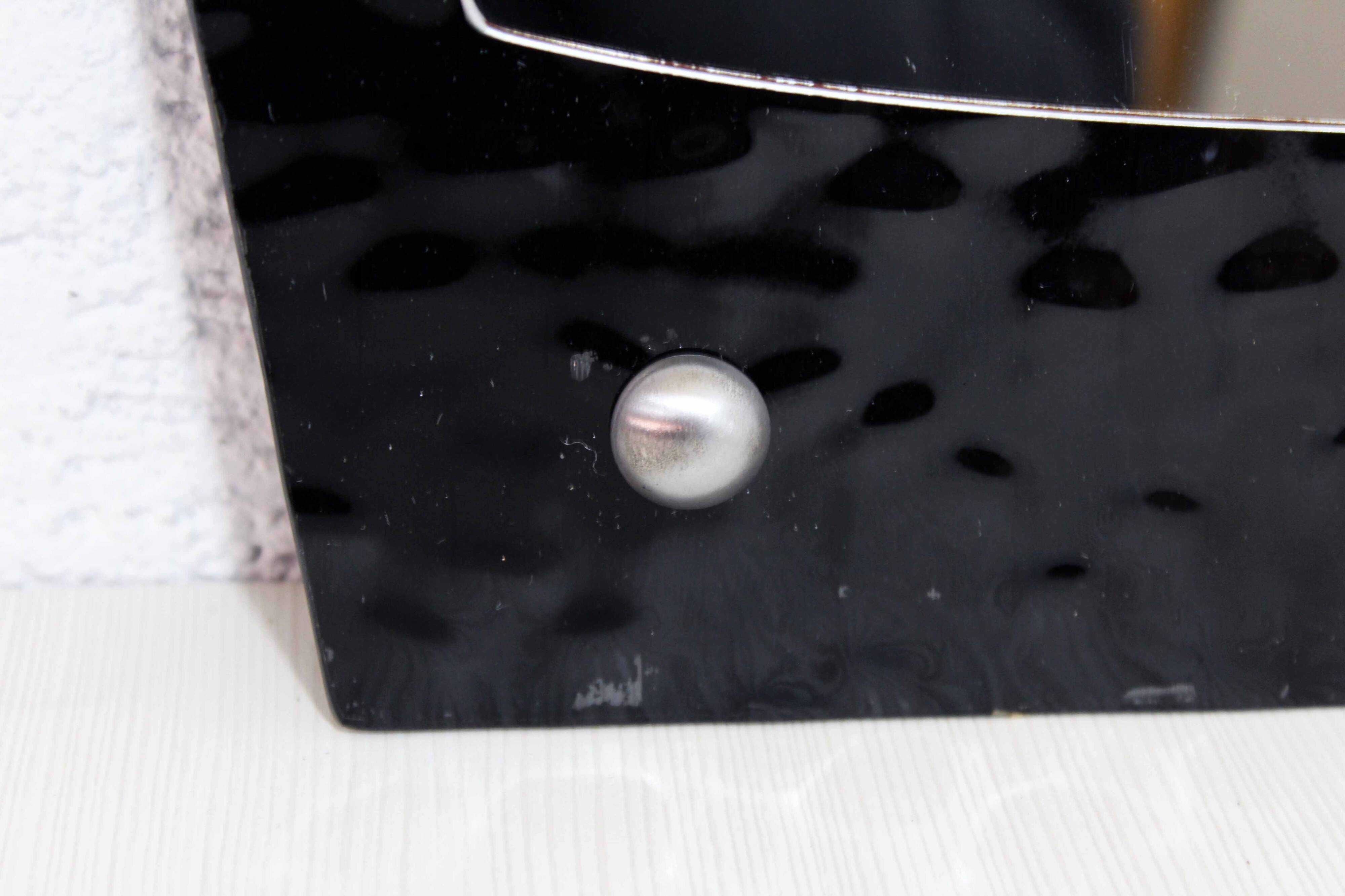 Black glass mirror 1970