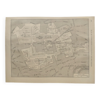 Plan of the universal exhibition of Brussels 1910