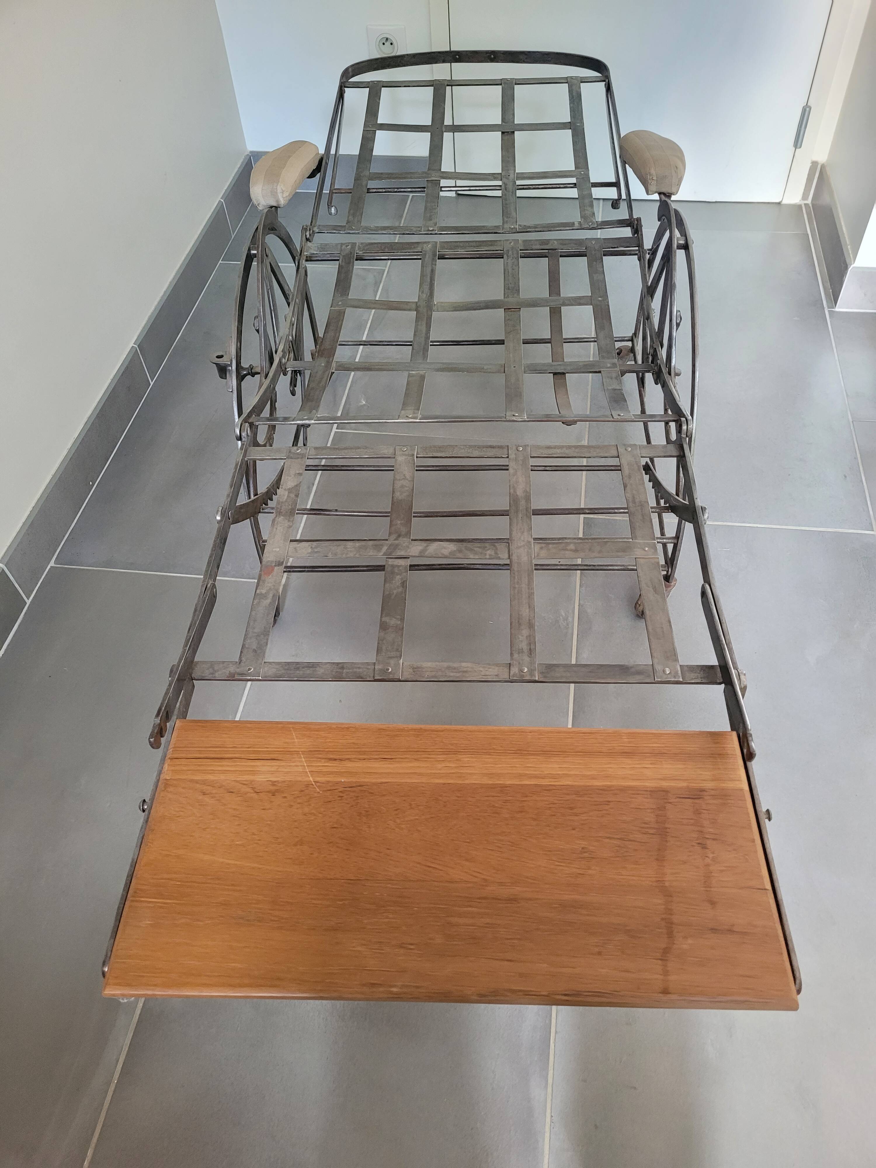 Wilson adjustable deck chair produced in 1871.