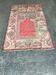 Vintage brown Kilim prayer rug in wool, Turkish mihrab pattern from the 1930s.