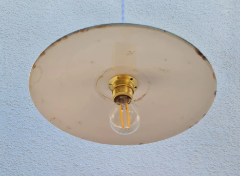 Enamelled sheet metal suspension 1950