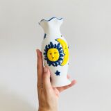 Vintage Sun & Moon Vase ceramic H17cm