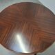 1930s Czechoslovak Art Deco Round Table in Wood and Veneer