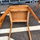 Series of 4 vintage scandinavian chairs with compass feet