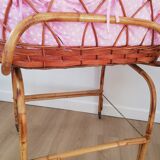 Couffin in rattan 60s