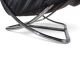 WK Möbel leather lounge chair with ottoman by Robert Haussmann, 1970
