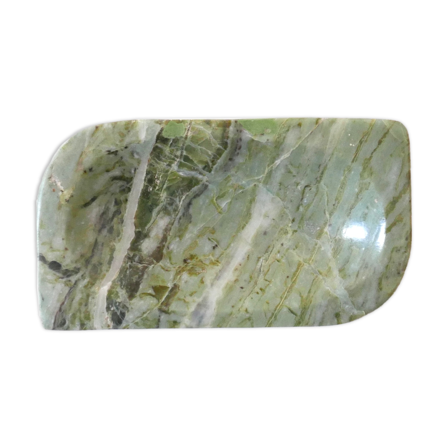 Empty green marble pocket, 70s