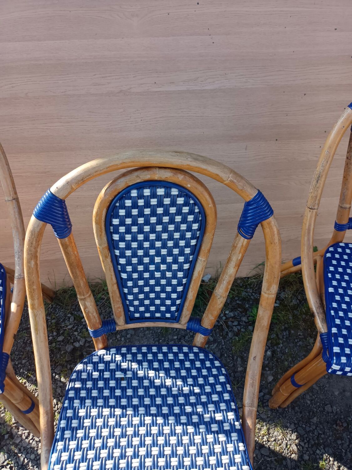 Set of 6 rattan chairs