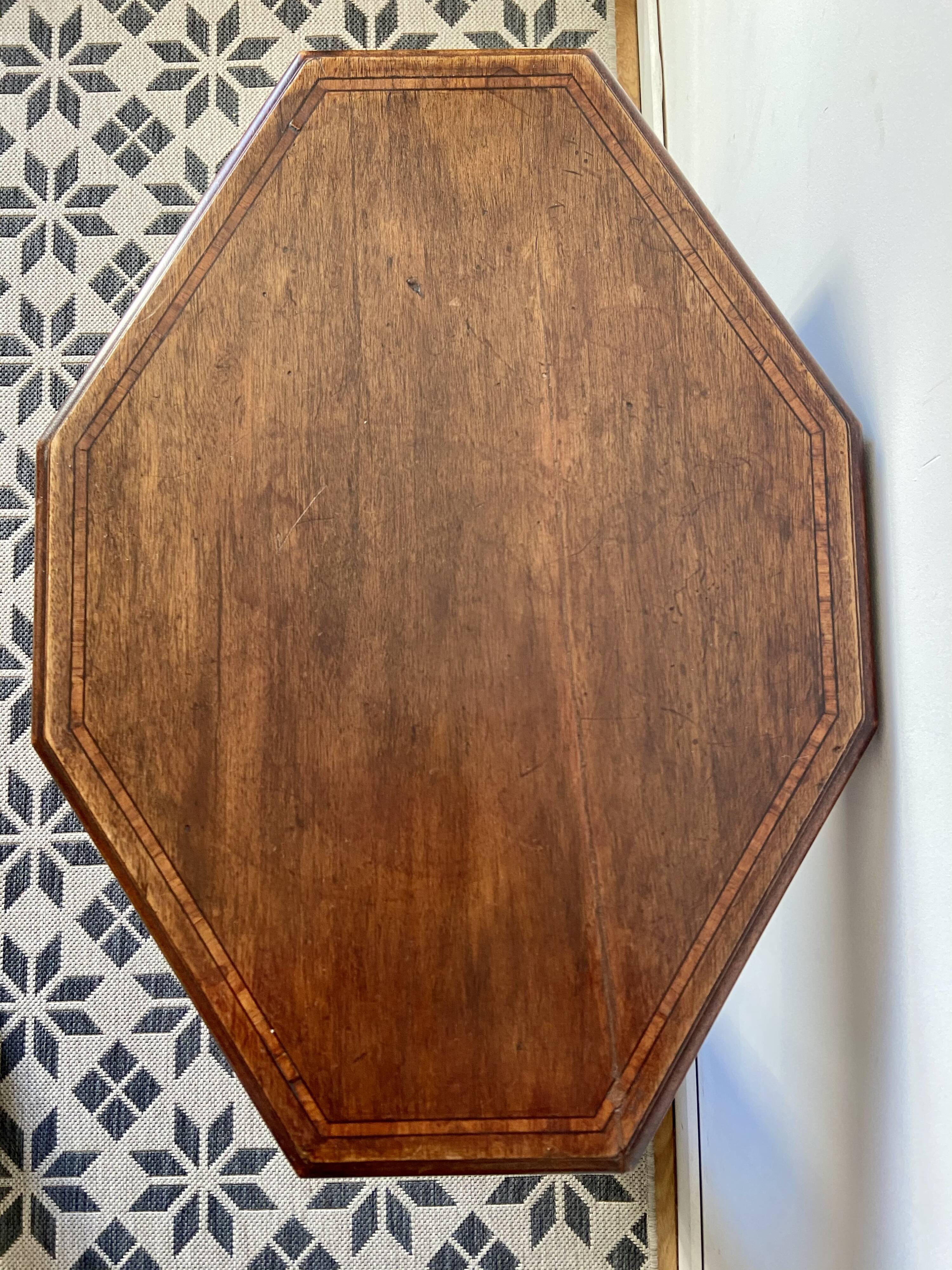 Art deco mahogany side table
