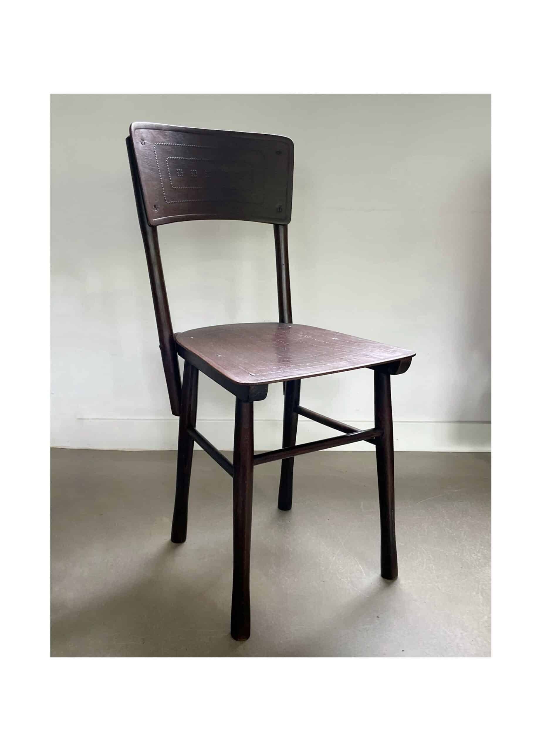 Wooden bistro chair, Jacob & Josef Kohn, 1st half 20th century
