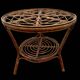 Table basse en rotin des années 50’S Italie