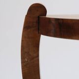 Wooden pedestal table, art deco, 1930s