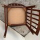 Pair of Scandinavian teak and velvet chairs from the 1960s.