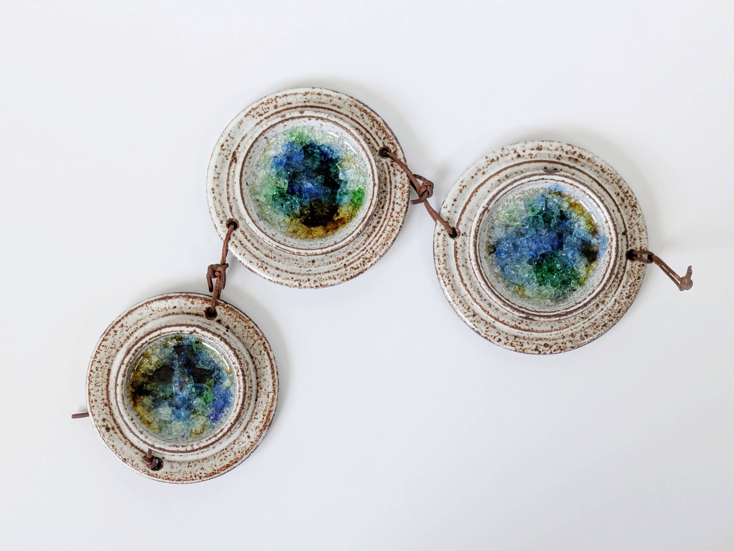 Rare stoneware wall hanging by Waldorff Svaneke, Denmark, 1960s