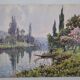 Georges Planes (1897-1977) Valley Landscape, Riverbank (double-sided)