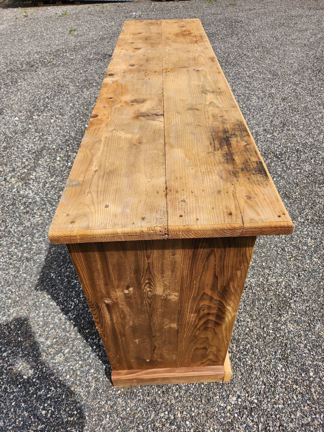 Old trade furniture with 3 drawers and 3 doors