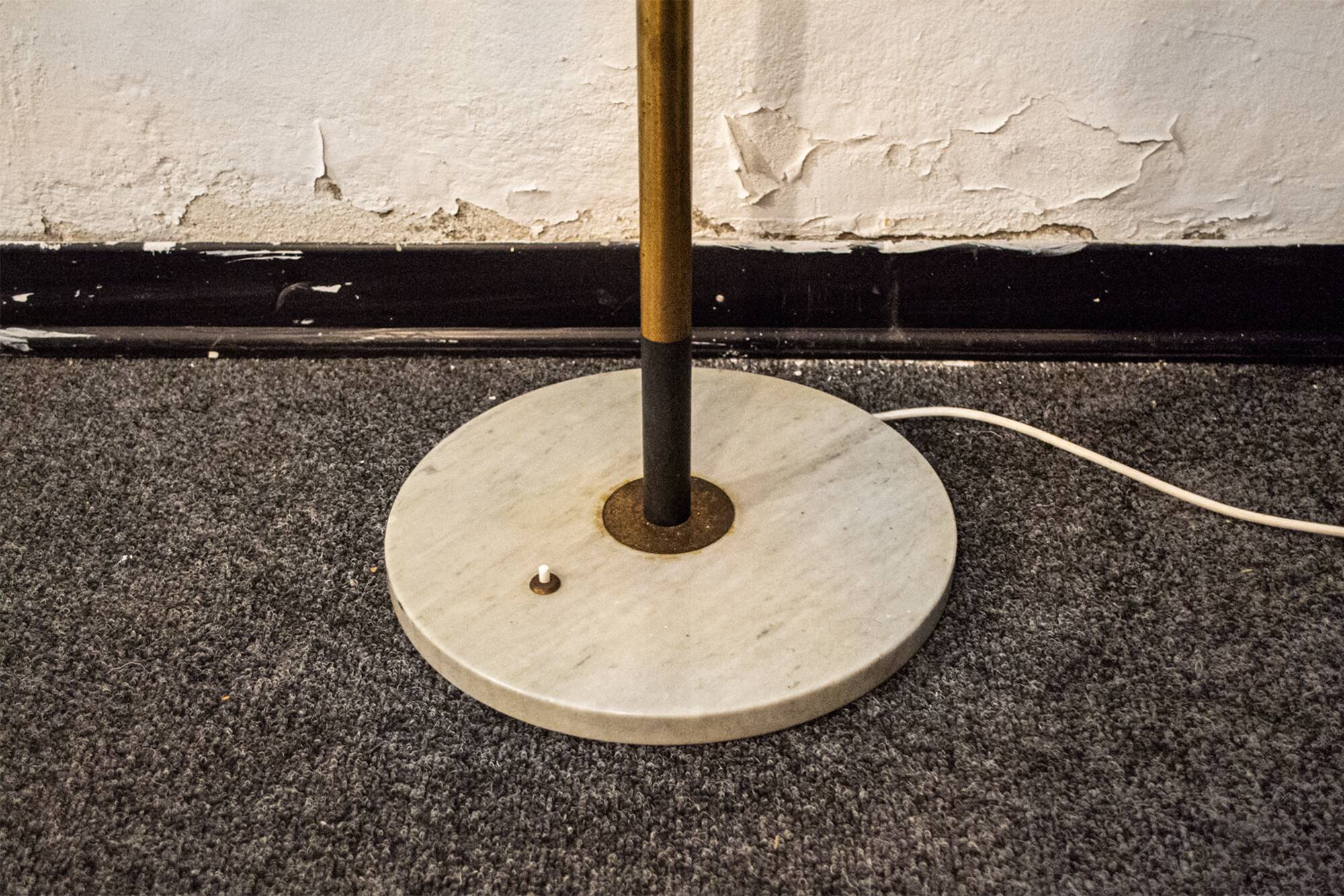 Vintage Italian Yellow Lamp from Stilnovo, 1950s