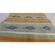 Multi-coloured kilim green carpet made of pure wool  65x105cm