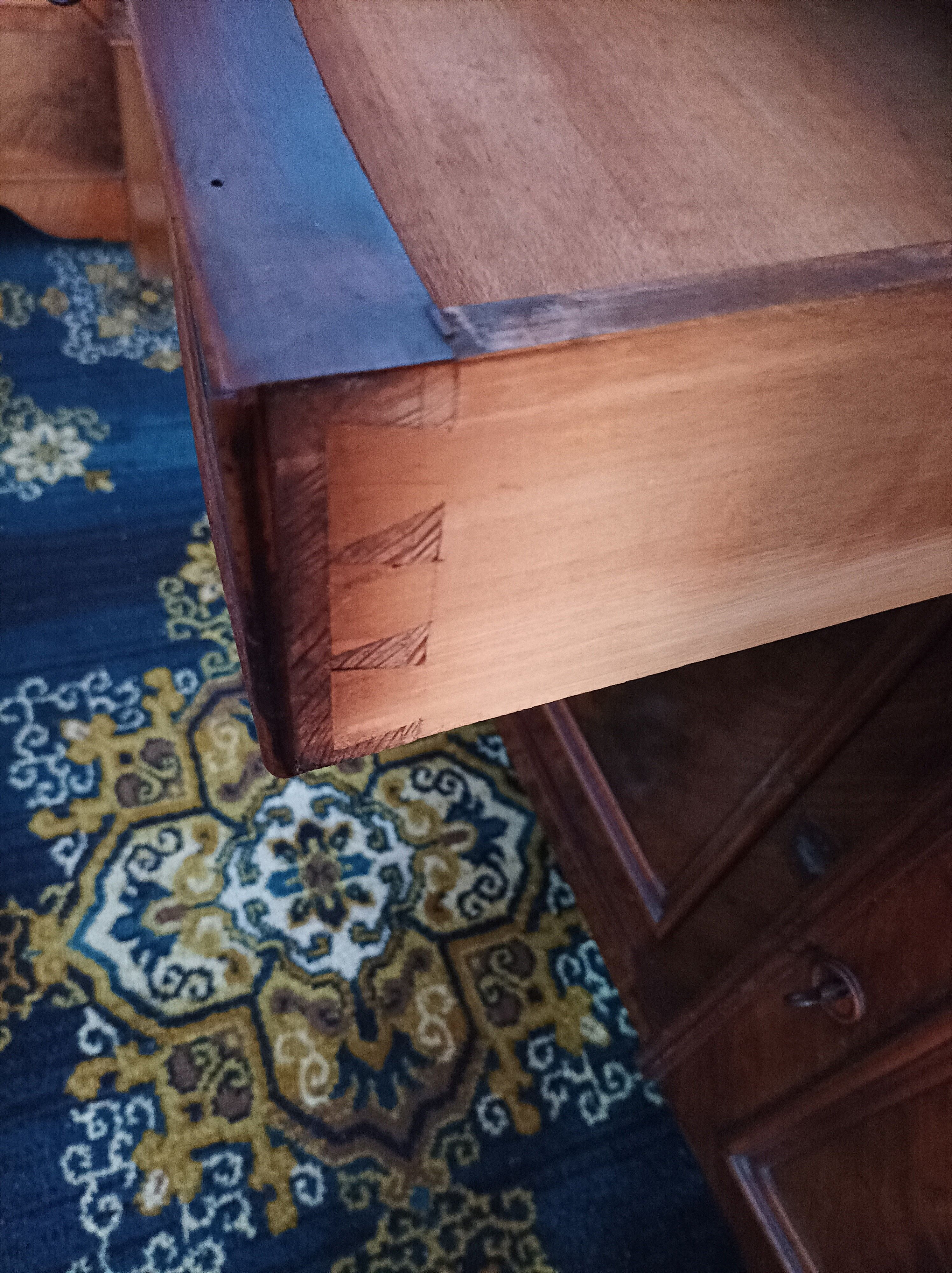 English mahogany shelf sideboard 19th
