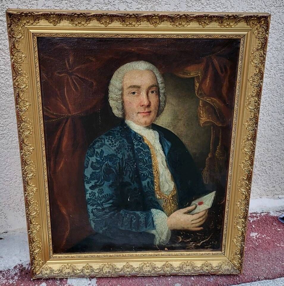 Portrait of a French Aristocratic Young Man-18th Century Oil Painting ...