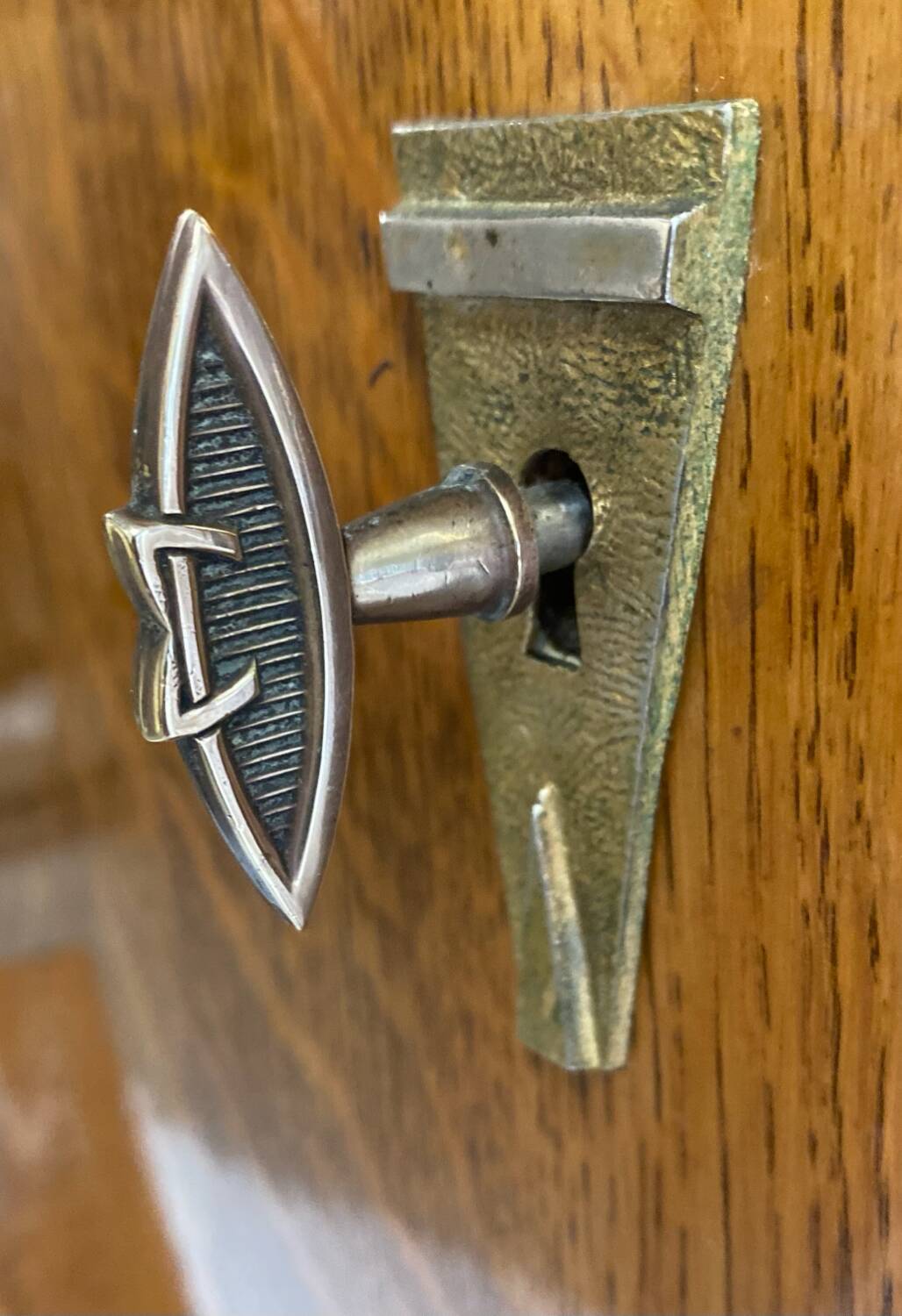 Oak sideboard with compass legs