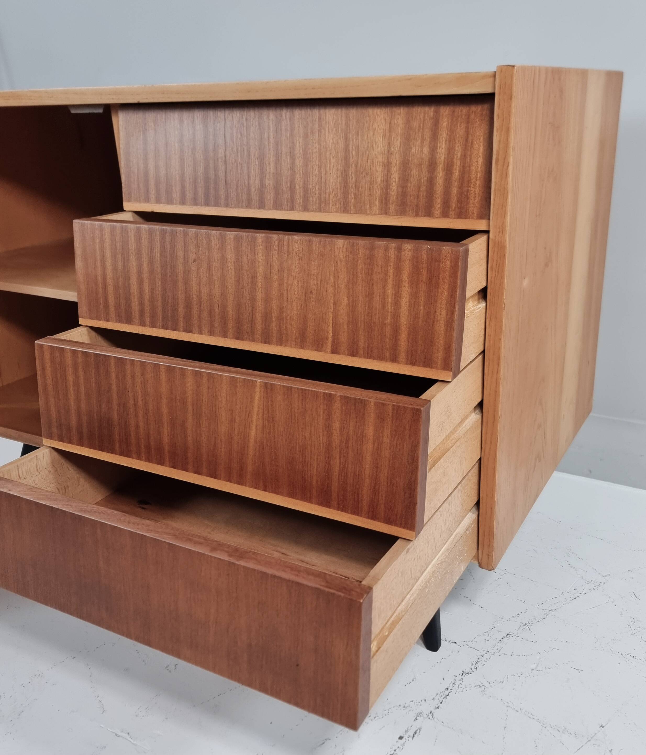 Vintage commode in ash, 1970s