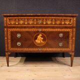 20th century Italian Louis XVI style inlaid dresser
