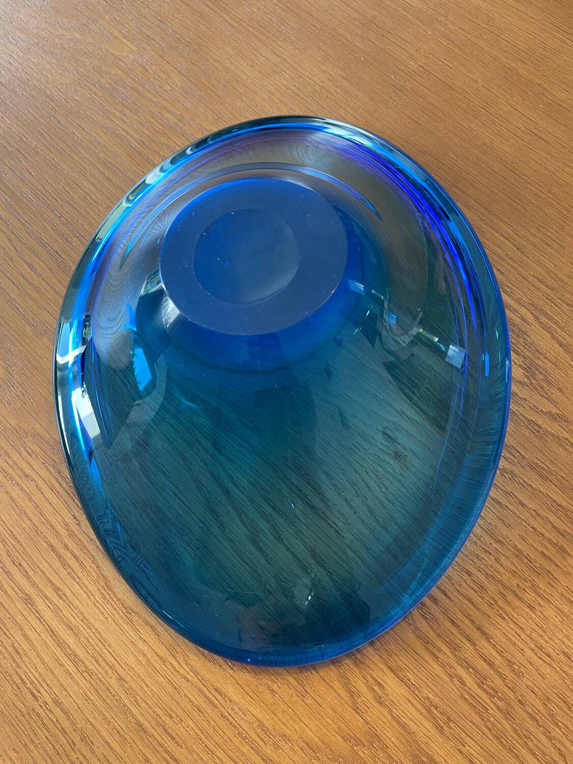 Cobalt blue bowl or catchall in Scandinavian design.