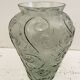 Sculpted glass vase