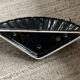 Pair of vintage shell wall lights in glazed porcelain