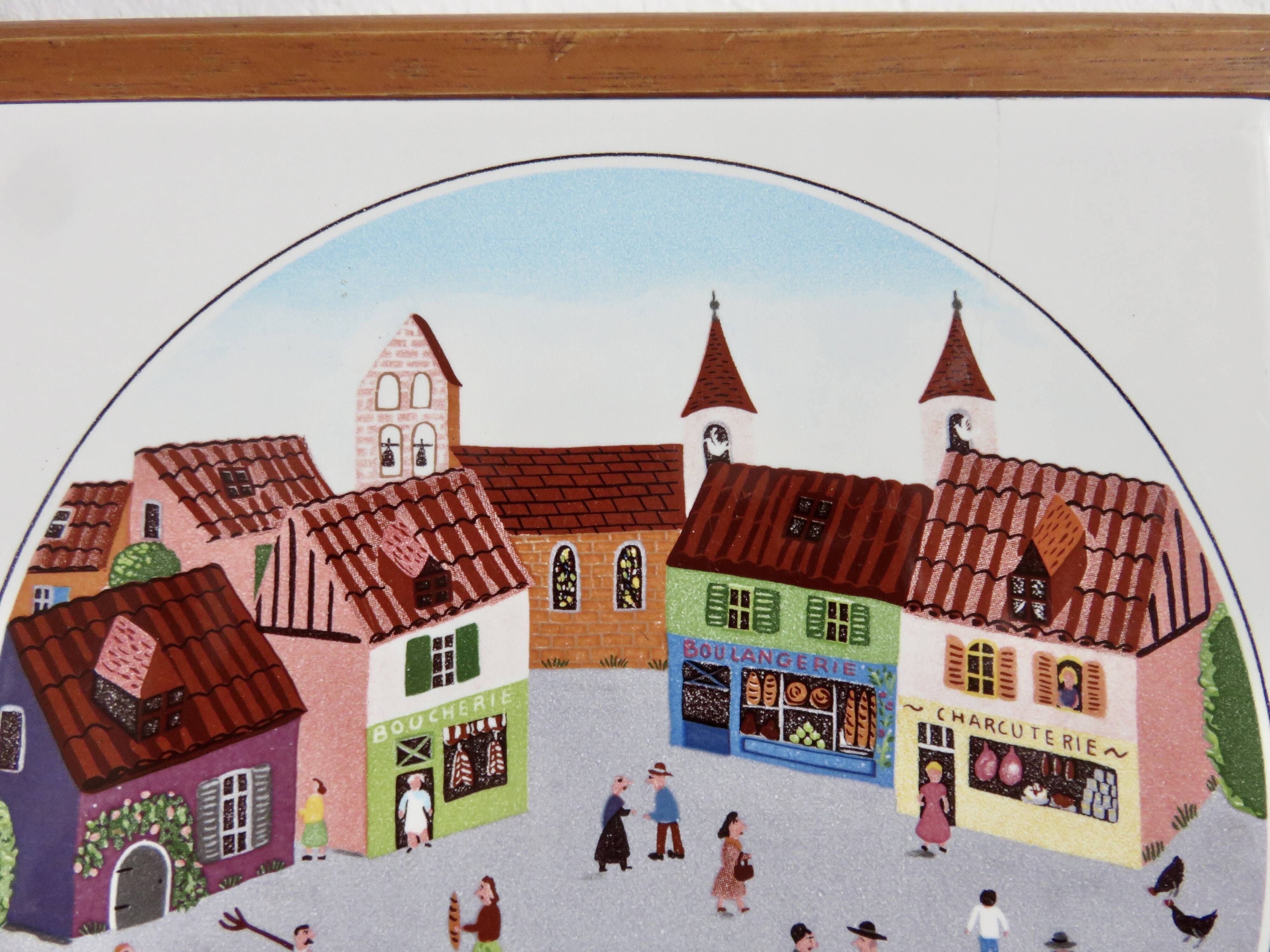 Villeroy & Boch set of 3 trivets, design by Gerard Laplau, 1980